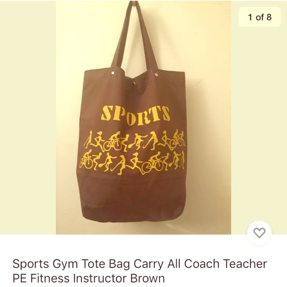Sports Bag Fitness Instructor Tote Coach Teacher